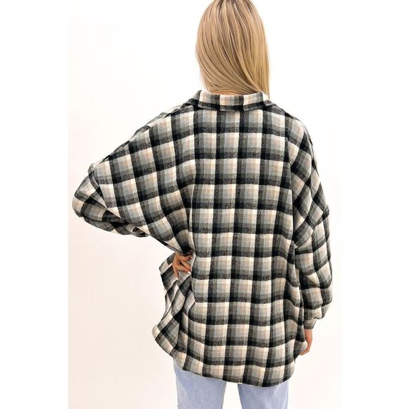 Azura Exchange  Black Plaid Color Palette Jackets - Picture 2 of 5